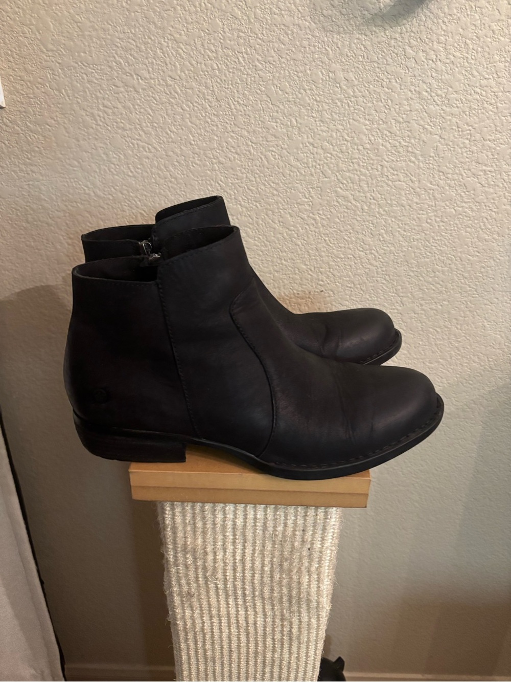 Women’s Born Waterproof Rani Black Leather Ankle Boots